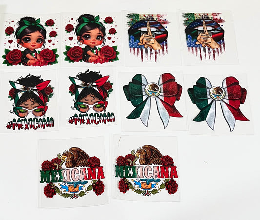 PU5 Paquete 5 pcs/uvdtf para vaso