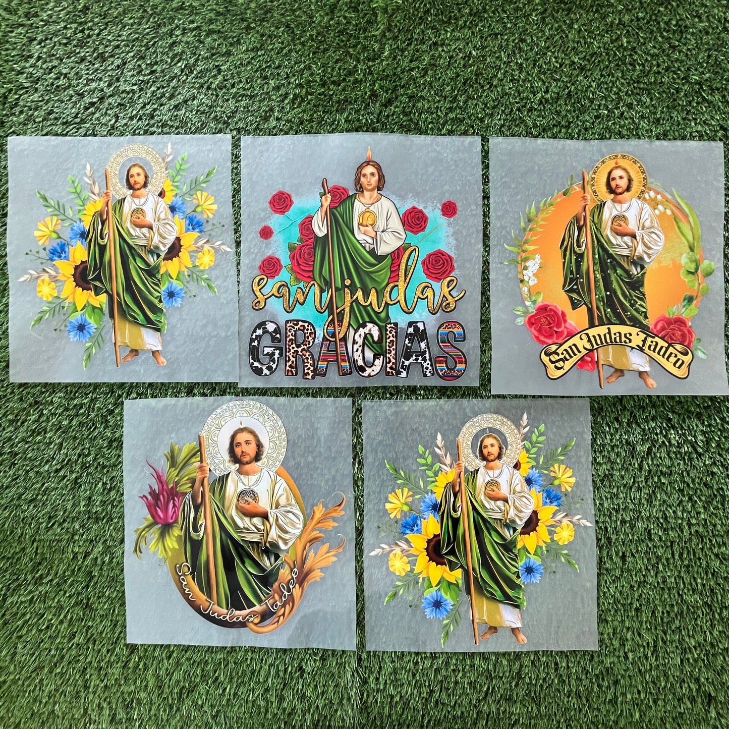 P9 Paquete de DTF PARA PLAYERA /5 PIEZAS