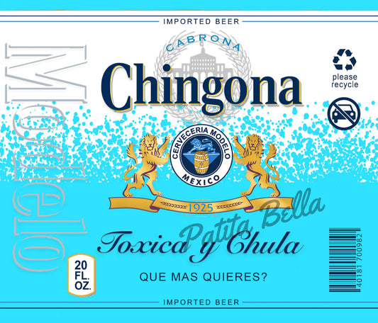 T421 Chingona transfer para sublimacion tumbler de 20oz