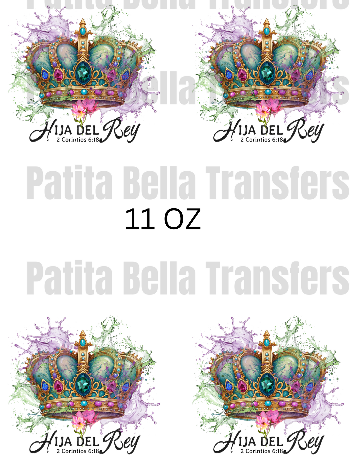 C125 BIBLIA TRANSFER PARA SUBLIMAR TAZA