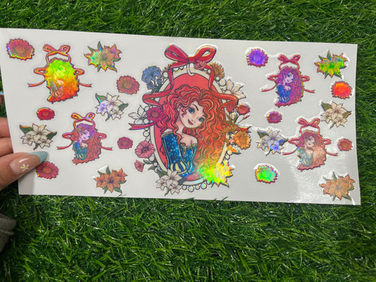 X38 UVDTF Holografico para 16oz