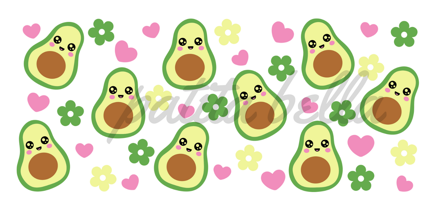 L54 AVOCADO LOVE transfer de sublimación / vaso 16 oz