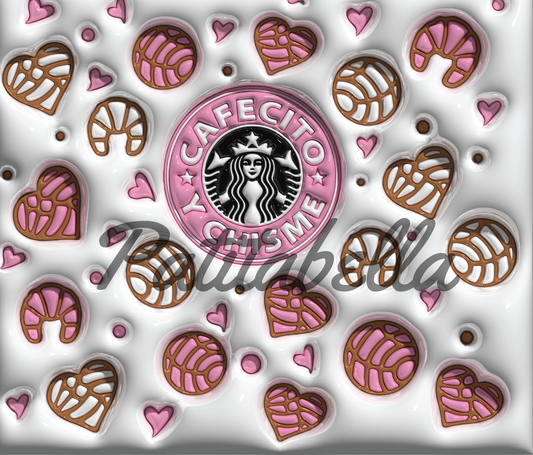 T179 3D Conchitas transfer para sublimar tumbler de 20 oz