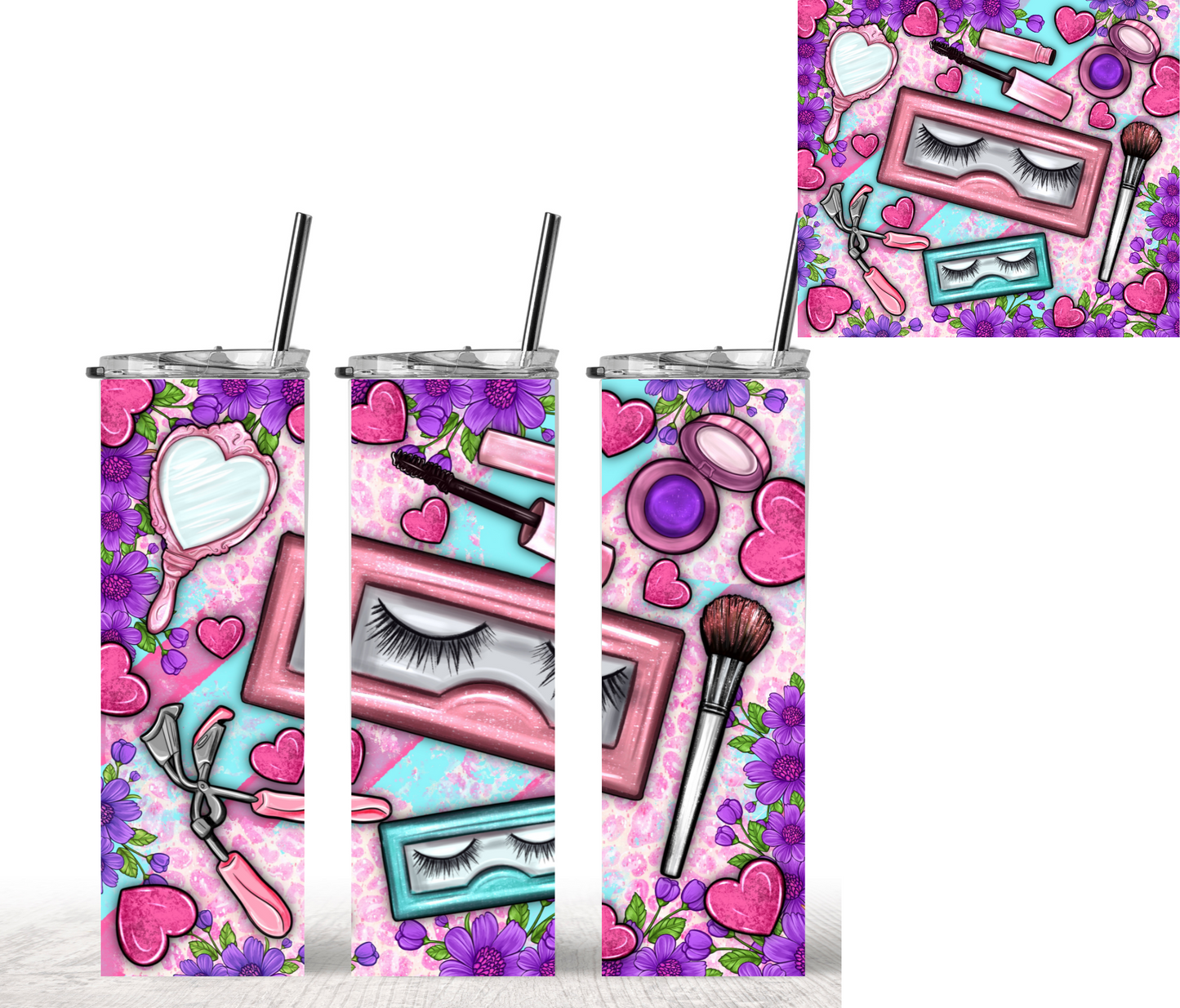 B87 LASHES Pestañas vinil para tumbler