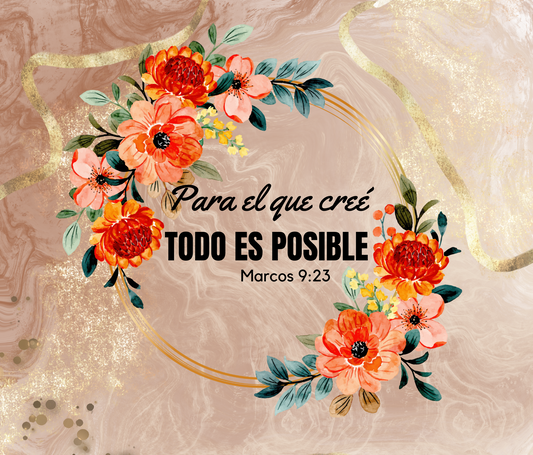 T39 Todo es Posible sublimacion transfer tumbler