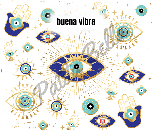 T21 Buena Vibra sublimacion transfer tumbler/termo