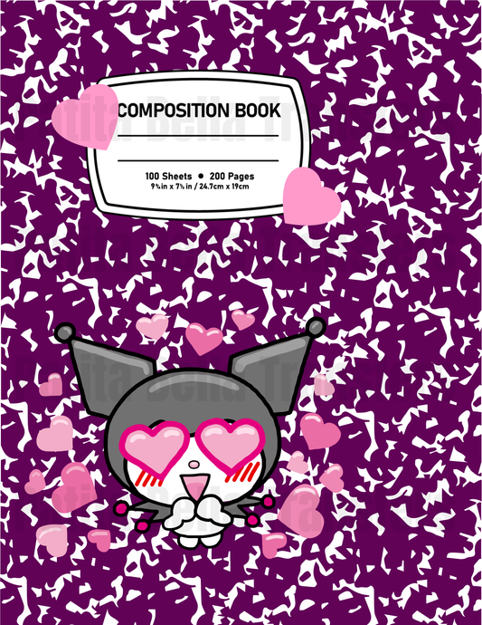 F5 Sticker Vinil Para composition notebook (8.5 x 11in)