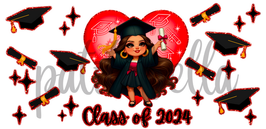 Q63 Class Of 2024 sticker de vinil para vaso de 16 oz