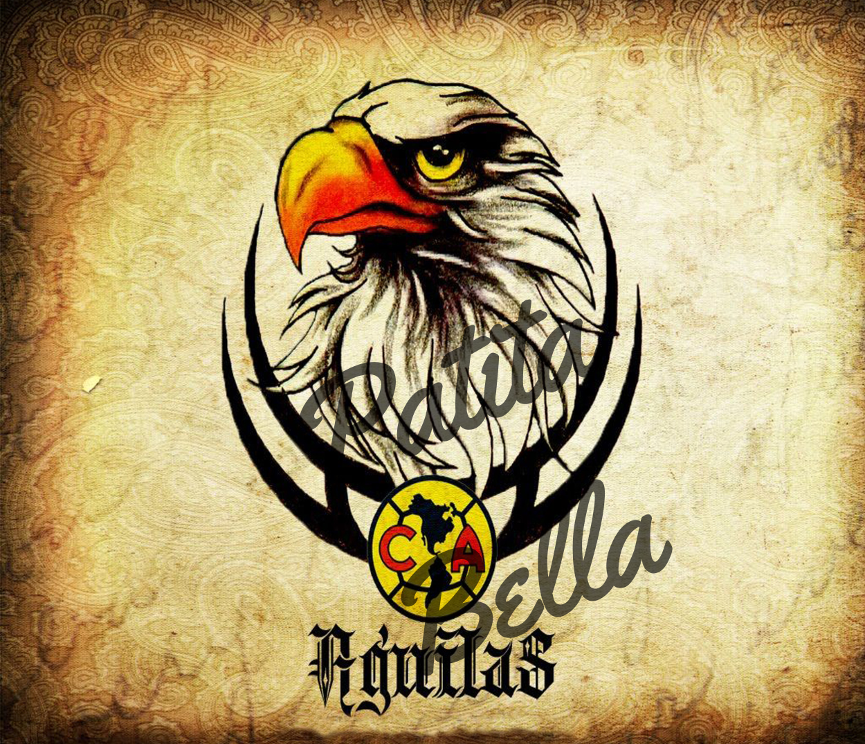 T149 Aguilas America transfer para sublimar termo/vaso de 20oz