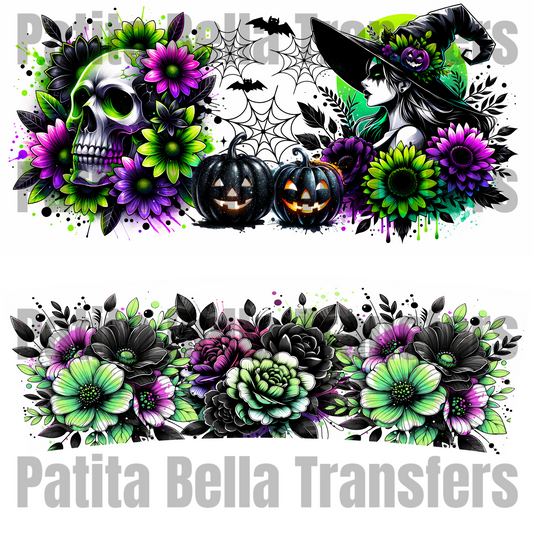 H93 HALLOWEEN transfer para sublimacion tumbler de 40oz