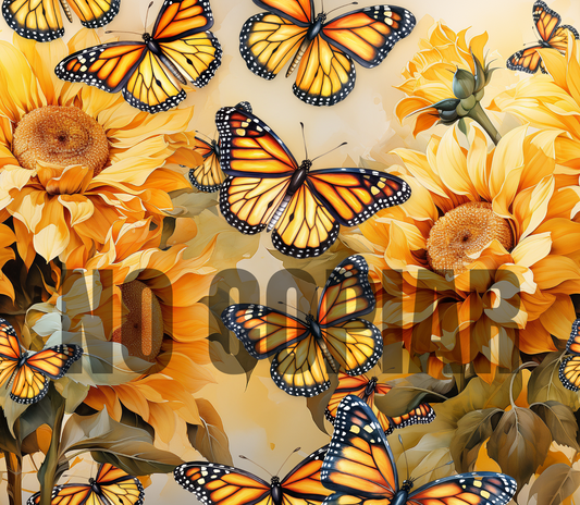 T354 Mariposas transfer para sublimar tumbler de 20 oz