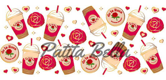 L168 Frappe Valentines Mazapan transfers para libbey sublimacion