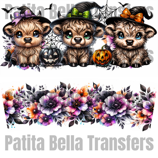 H102 HALLOWEEN transfer para sublimacion tumbler de 40oz