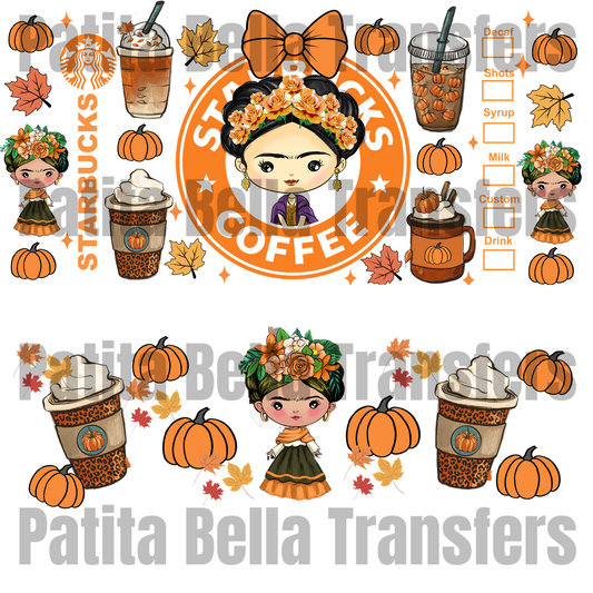 H55 OTOÑO transfer para sublimacion tumbler de 40oz