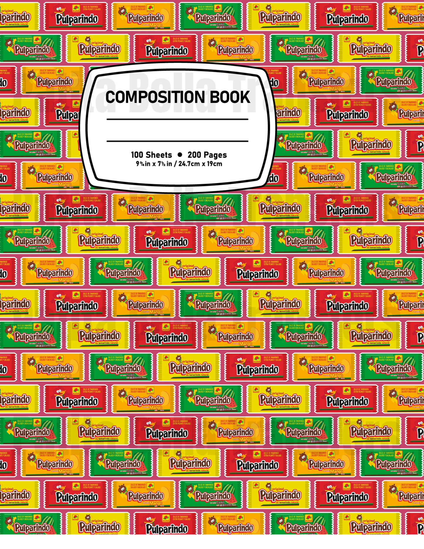 F46 Sticker Vinil Para composition notebook (8.5 x 11in)
