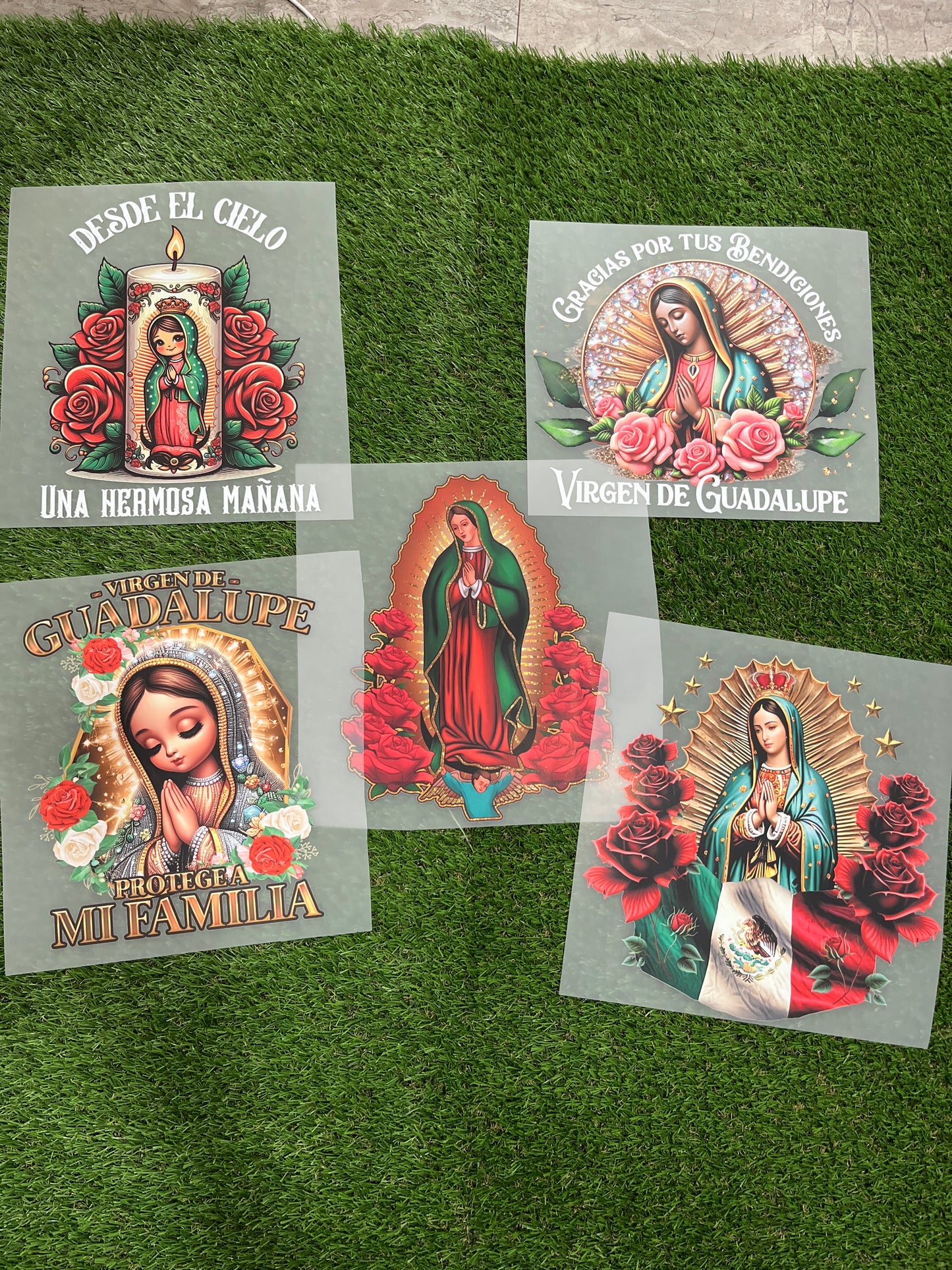P32 Paquete de dtf PARA PLAYERA /5 PIEZAS