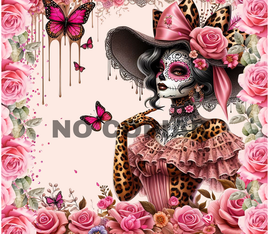 B288 Rosita Catrina vinil para tumbler de 20 oz