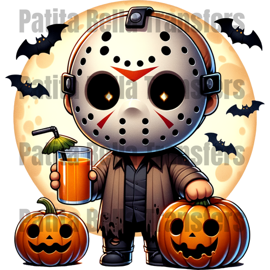 E168 HALLOWEEN 3 TRANSFER DE SUBLIMACION PARA PLAYERA