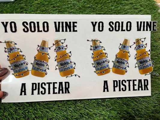 U82 UVDTF Para vaso de 16oz