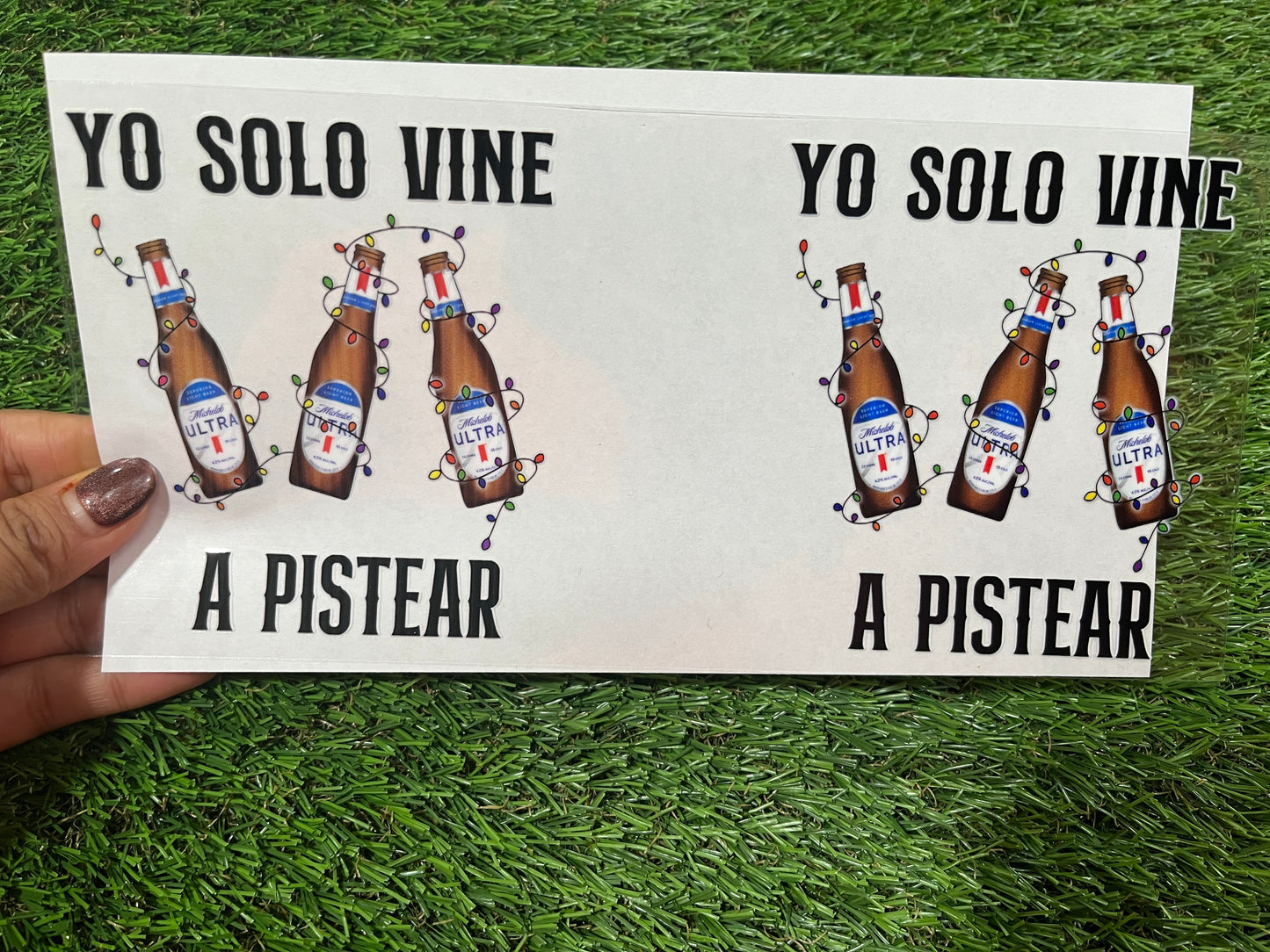 U86 UVDTF Para vaso de 16oz