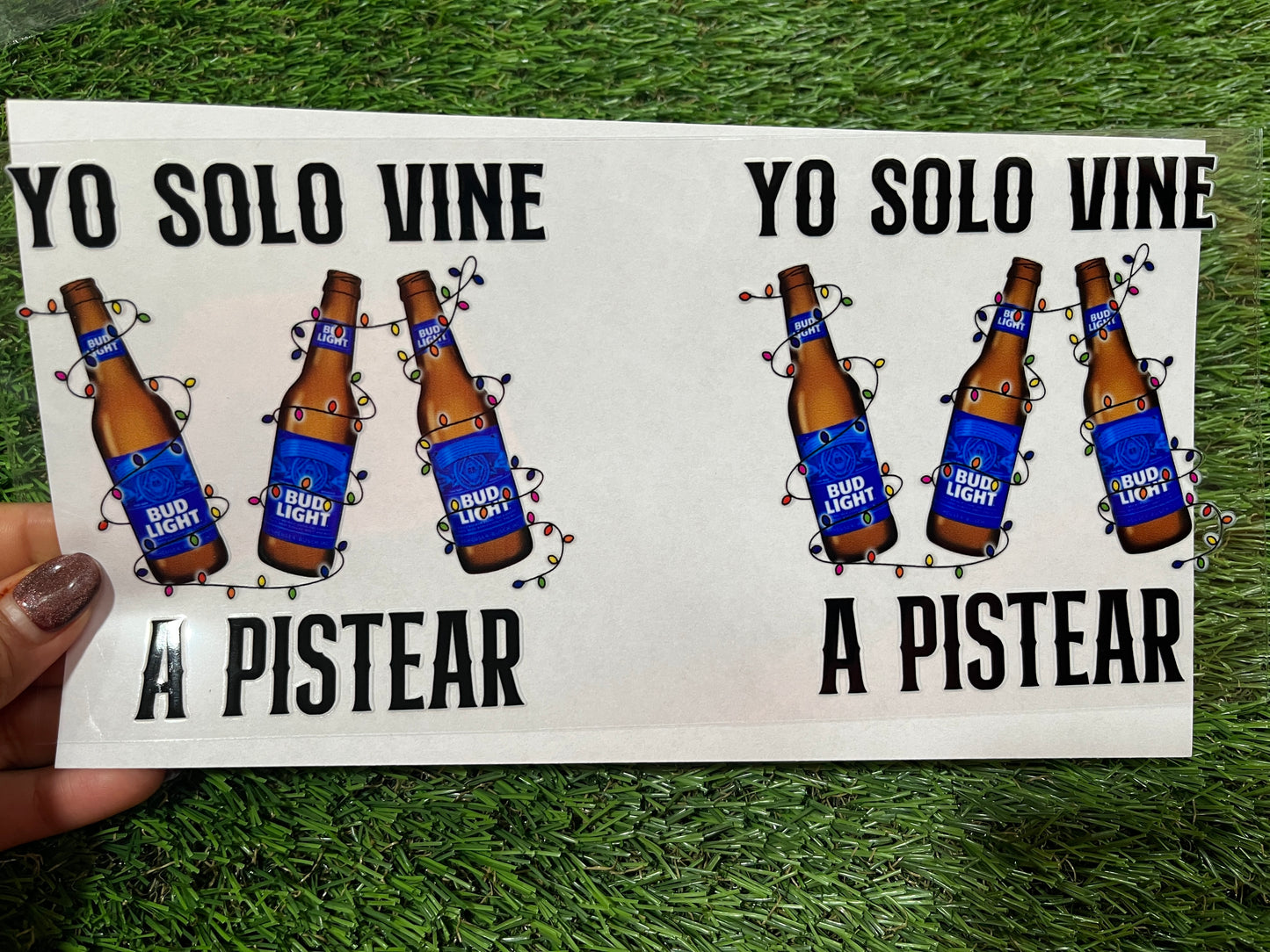 U83 UVDTF Para vaso de 16oz