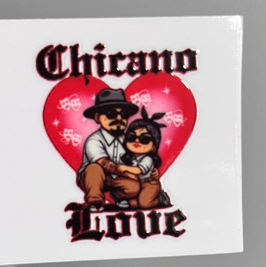 V12 Chicano Love transfer uvdtf para vaso tequilero