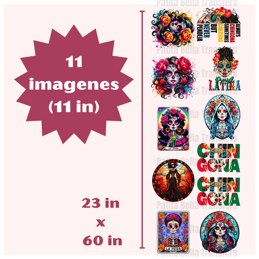 G14 Latina Catrina Hot Peel DTF Gang Sheet