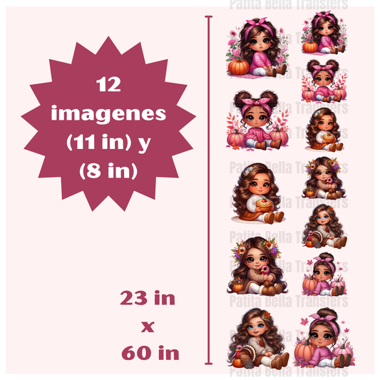 G25 Otoño Cuties Hot Peel DTF Gang Sheet