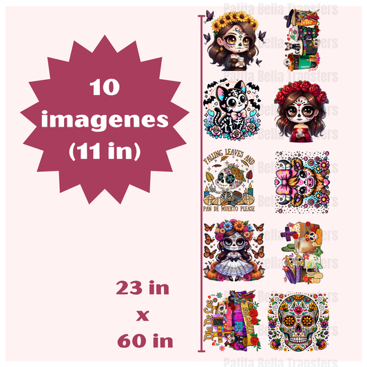G7 Dia De Los Muertos Hot Peel DTF Gang Sheet