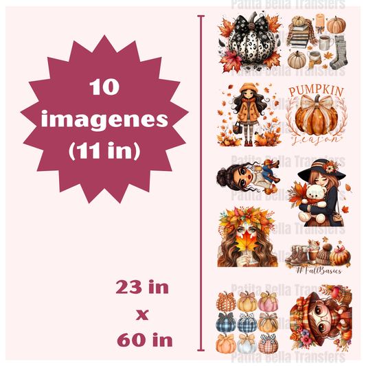 G8 Otoño Hot Peel DTF Gang Sheet