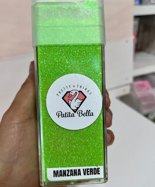 Manzana Verde Extra Fino Glitter