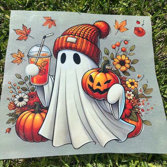 G12 Halloween Fantasma Glow in the dark transfer de playera