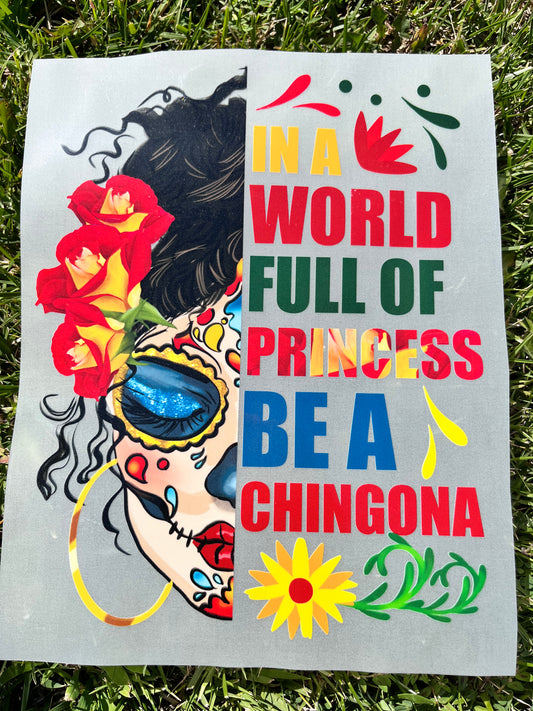 G21 Be A Chingona Glow in the dark transfer de playera