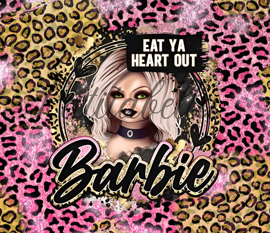 B131 Muñeca Eat Your Heart Out vinil para Tumbler/Termo 20oz