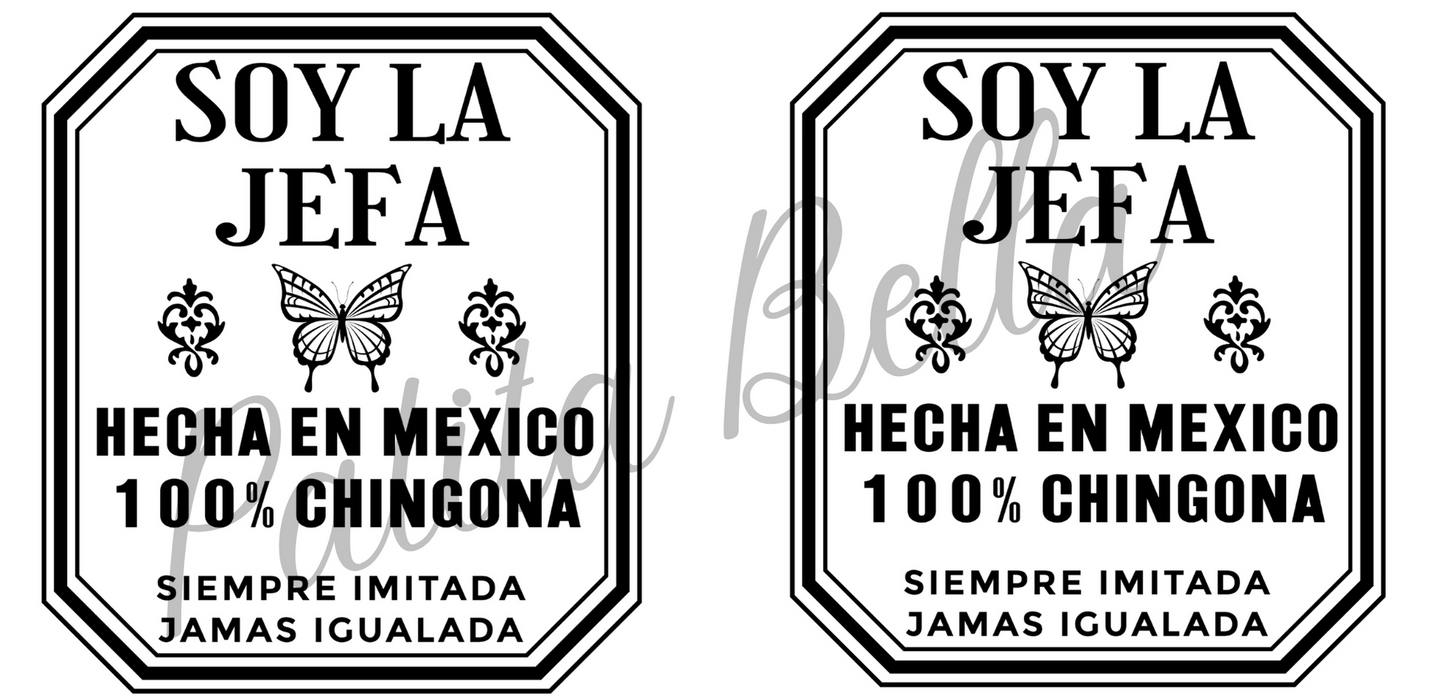 L17 La Jefa sublimacion transfer para sublimacion vaso cristal 16oz
