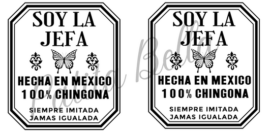 L17 La Jefa sublimacion transfer para sublimacion vaso cristal 16oz