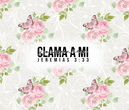 T37 Clama a Mi sublimacion transfer tumbler
