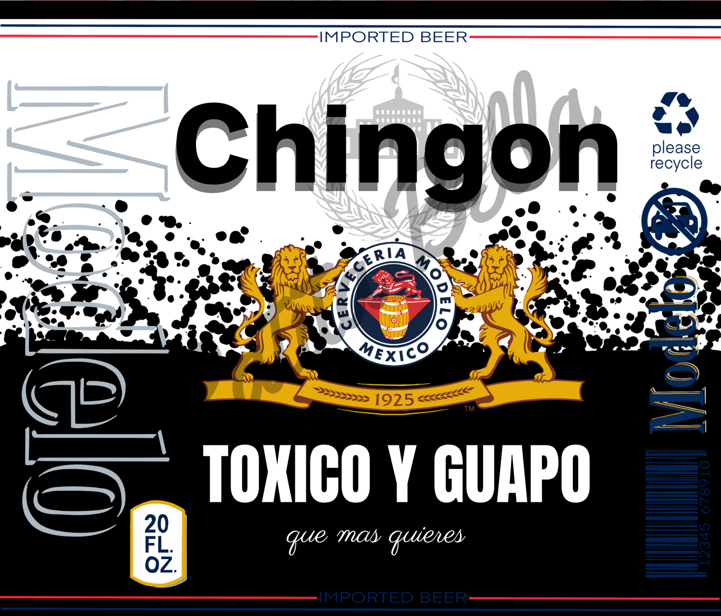 B22 Chingon vinil para tumbler/termo